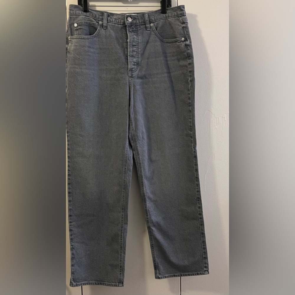Universal Thread Women's Gray Button Up Jeans (Size 14) NWT
